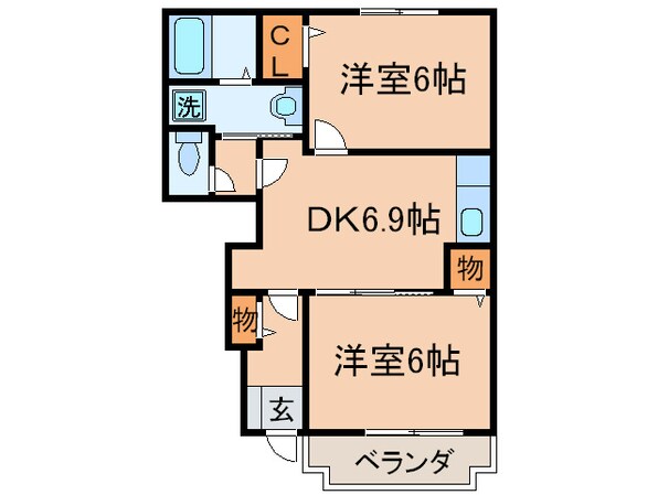 チェリ－ブロッサム黒川の物件間取画像